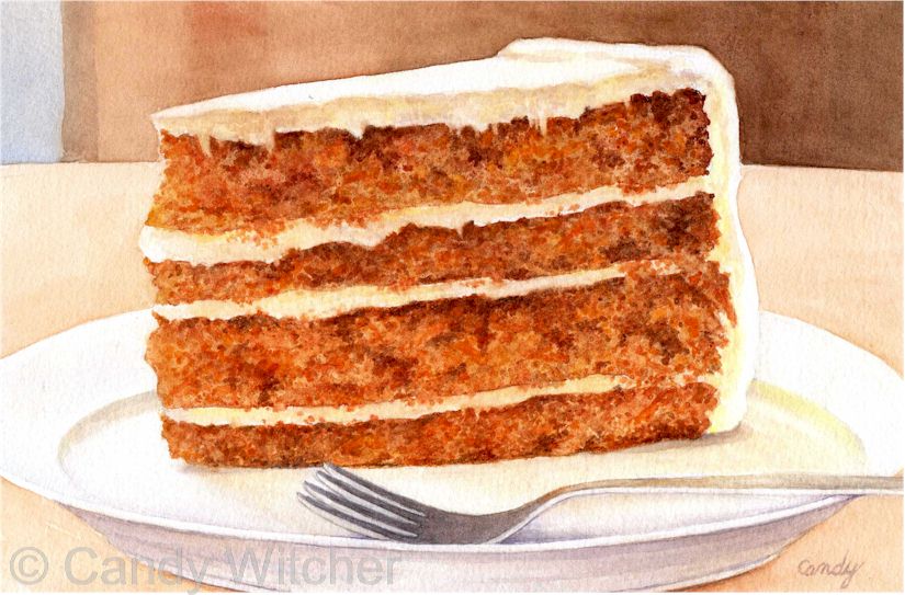 Slice of Carrot Cake by Candy Witcher