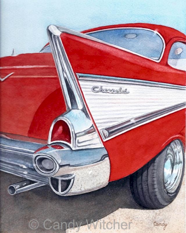 Classic 1957 Chevrolet Tail Fin by Candy Witcher