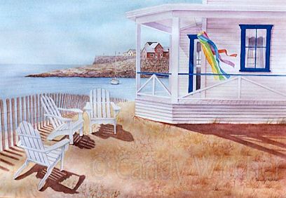 Porch on the Cape by Candy Witcher