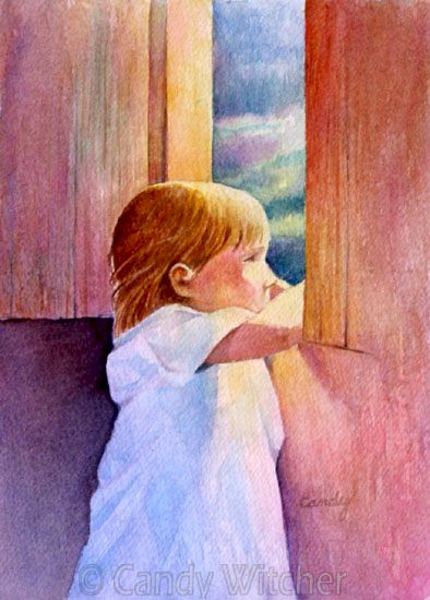 Child at Window by Candy Witcher