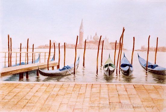 Venice Gondolas by Candy Witcher